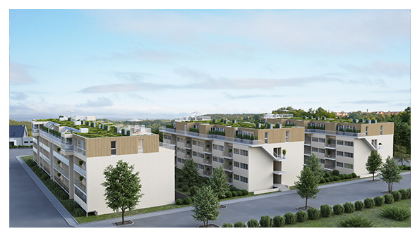 <h4><em>Wohnsiedlung für einen Architektur Büro in Österreich</em></h4>